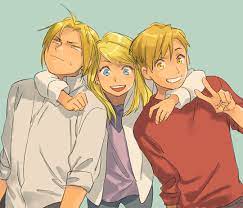 Edward Elric, Alphonse Elric and Winry's Hug - Anime Hug