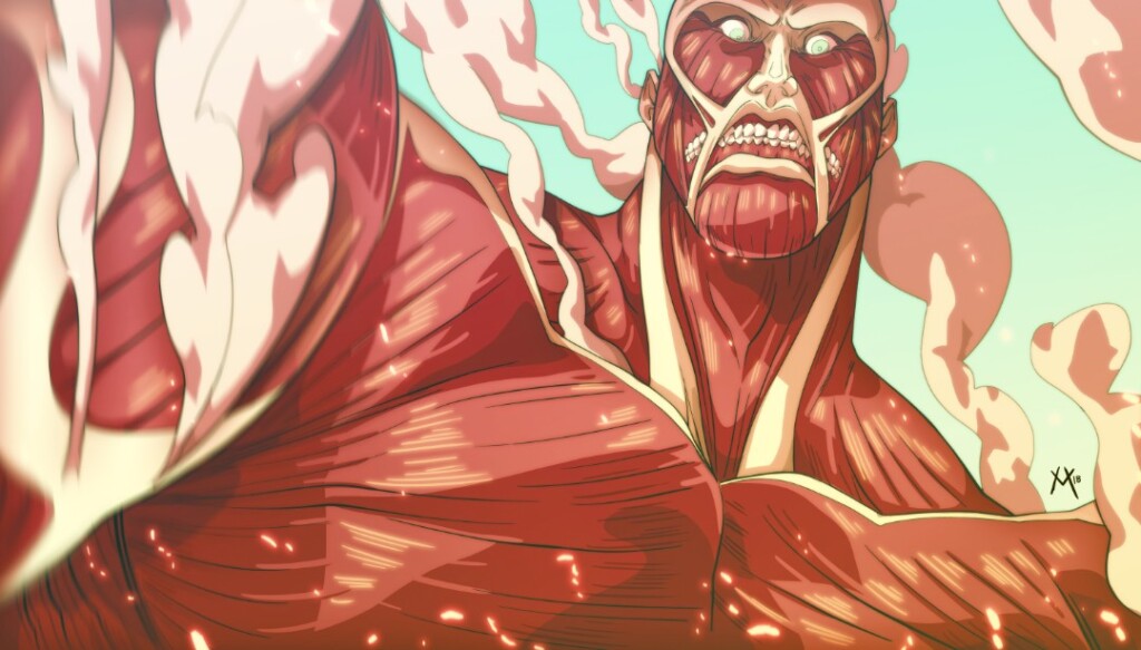 Devastating power of colossal titan