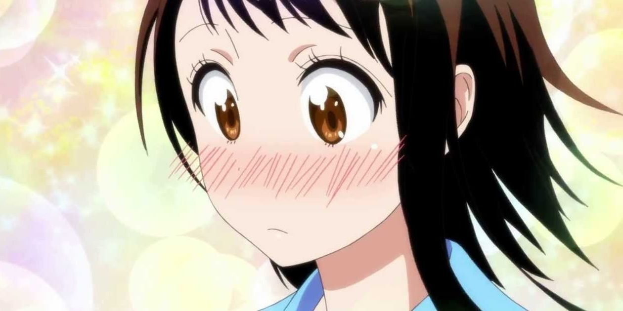 Kosaki Onodera blushing in Nisekoi.