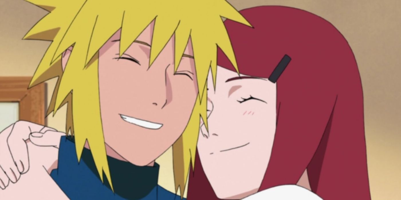 Minato Namikaze and Kushina Uzumaki in a Naruto: Shippuden flashback