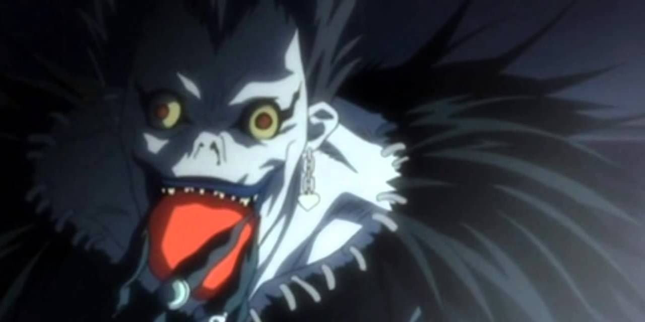 Ryuk with an Apple in Death Note