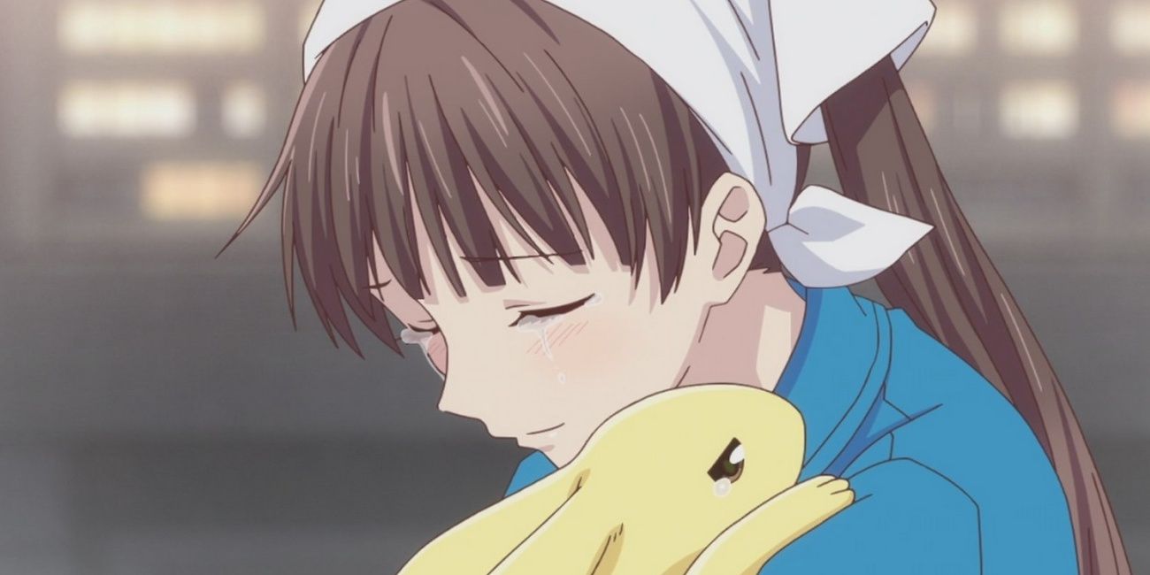 fruits basket tohru and momiji hugging and crying